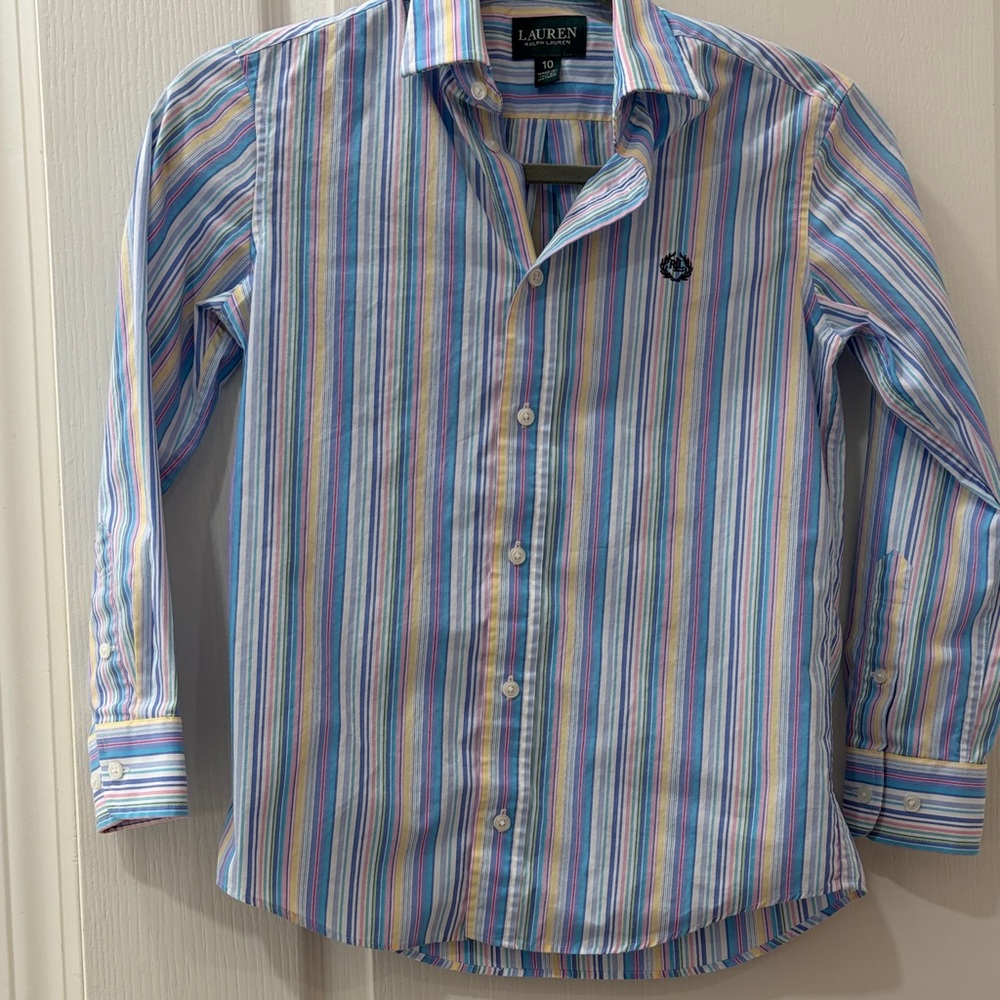 Lauren Ralph Lauren Multicolor Striped Button Down Shirt